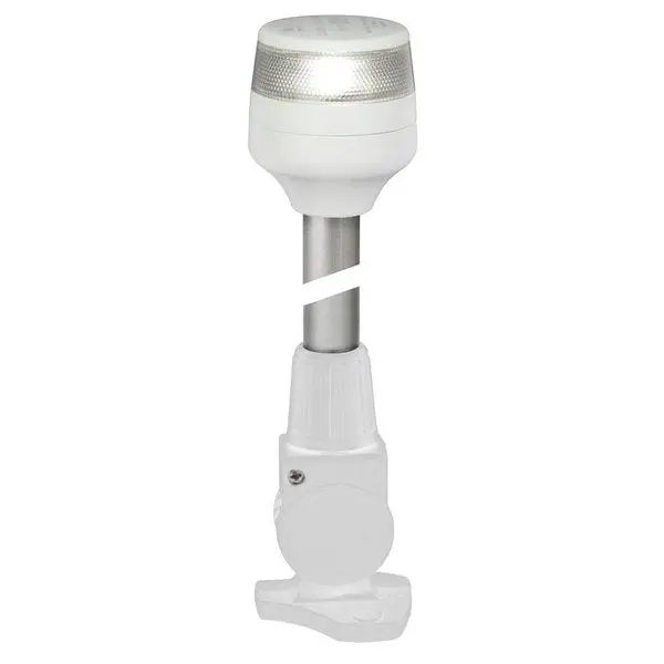 2Nm All Round White Fold Down Pole Navigation Lamp - 8" - 1