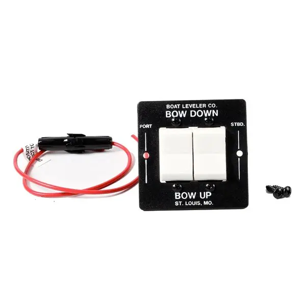 Boat Leveler Waterproof Trim Tab Switch - Black/White Buttons 1