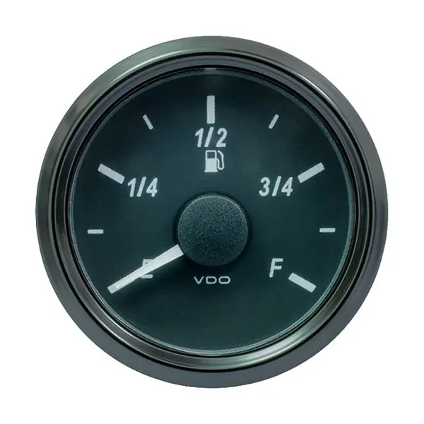 Vdo Singleviu 52Mm (2-1/16") Fuel Level Gauge - E/F Scale 240-33 Ohm 1