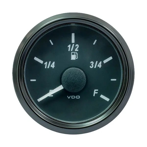 Vdo Singleviu 52Mm (2-1/16") Fuel Level Gauge - E/F Scale - 0-90 Ohm 1