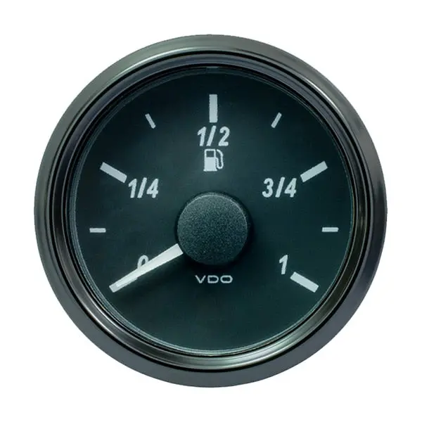 Vdo Singleviu 52Mm (2-1/16") Fuel Level Gauge - Euro - 90-5 Ohm 1