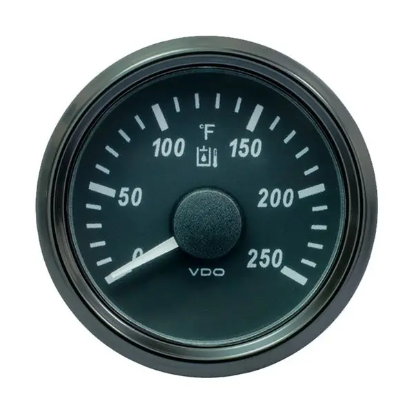 Vdo Singleviu 52Mm (2-1/16") Hydraulic Oil Temp. Gauge - 250&Deg;F - 2 1