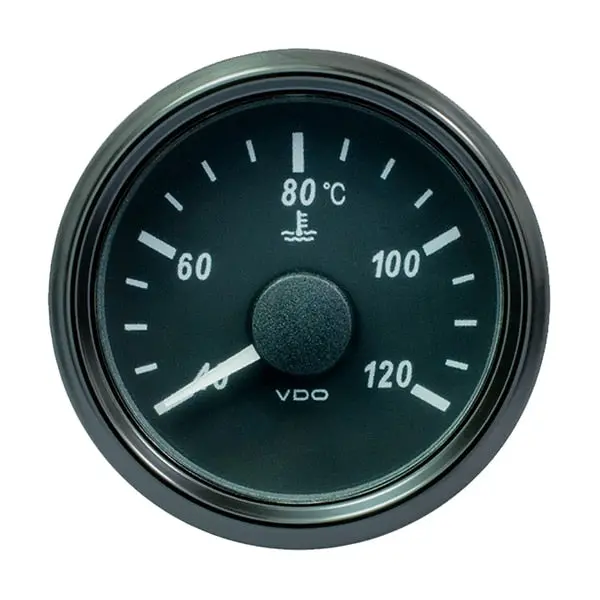 Vdo Singleviu 52Mm (2-1/16") Water Temp. Gauge - 120&Deg; C - 291-22 O 1