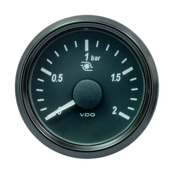 Singleviu 52Mm (2-1/16 Inch) Turbo Pressure Gauge - 60 Psi - 0-180 Ohm 1