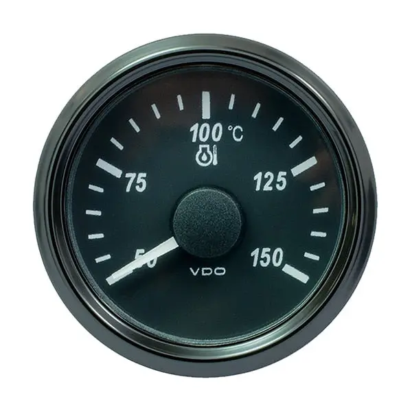 Vdo Singleviu 52Mm (2-1/16") Oil Temp. Gauge - Euro - 150&Deg; C - 322 1