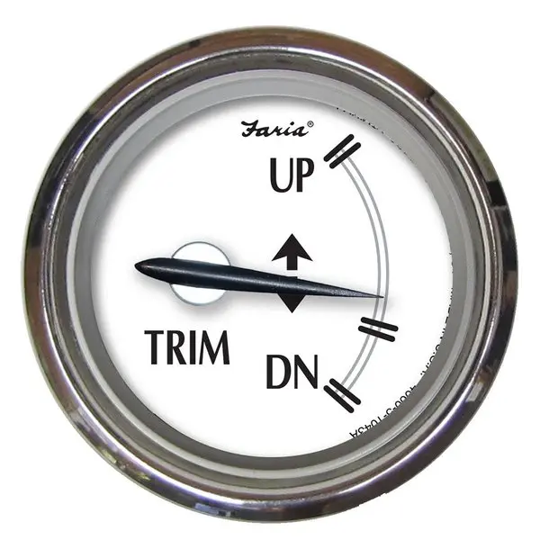 Faria Newport Ss 2" Trim Gauge F/Mercury/Mariner/Mercruiser/Volvo Dp/Y 1