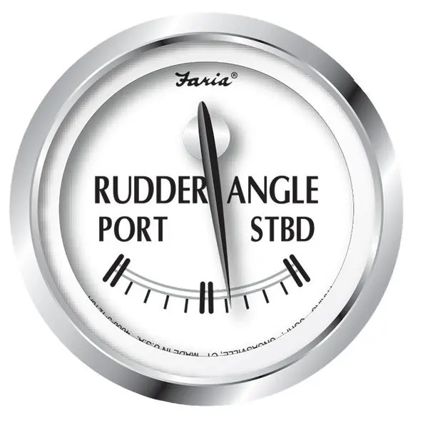 Faria Newport Ss 2" Rudder Angle Indicator Gauge 1