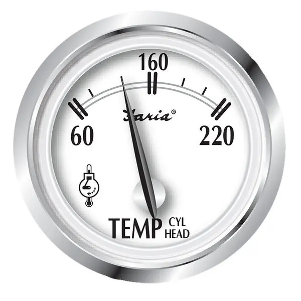 Faria Newport Ss 2" Cylinder Head Temperature Gauge W/Sender - 60&Deg; 1