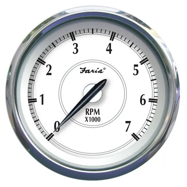 Faria Newport Ss 4" Tachometer F/Gas Outboard - 7000 Rpm 1