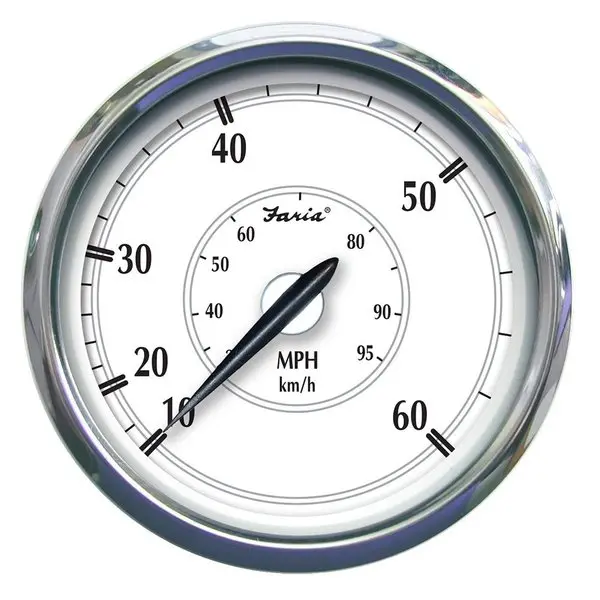 Faria Newport Ss 5" Speedometer - 0 To 60 Mph 1