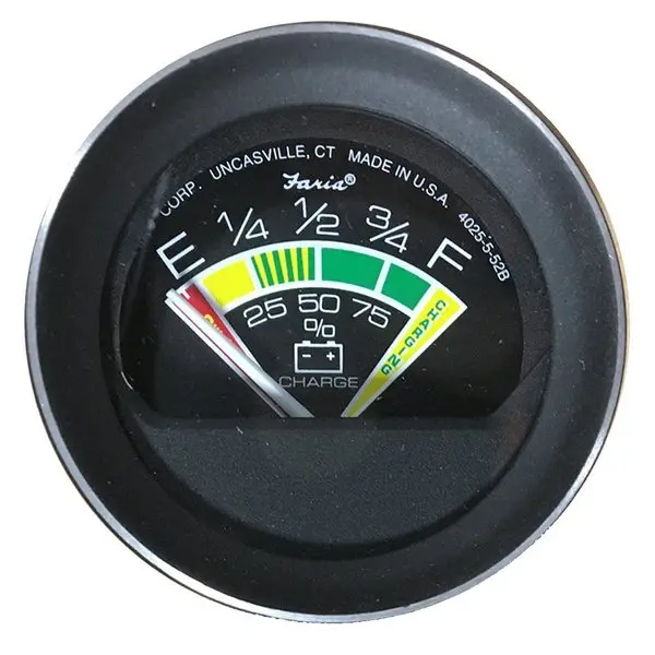 Faria Coral 2" Battery Condition Indicator Gauge 1