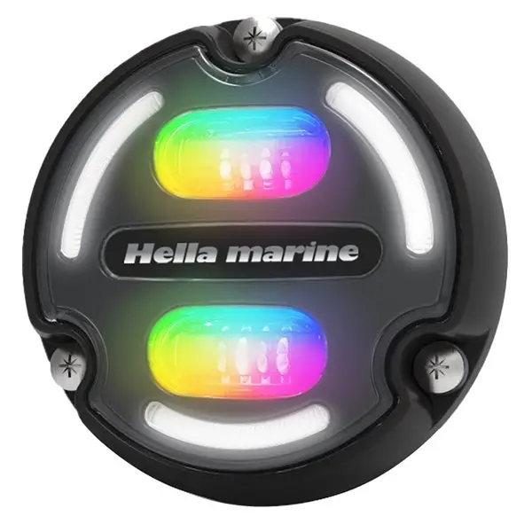 A2 Rgb Underwater Light - 3000 Lumens - Black Housing - Charcoal Lens W/Edge Light 1