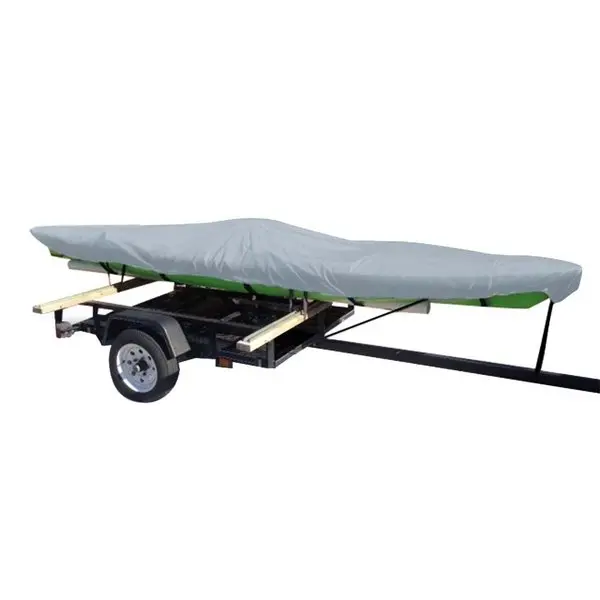 Carver Poly-Flex Ii Extra Wide Styled-To-Fit Cover F/14.5' Fishing Kayaks Trailerable - Grey 1