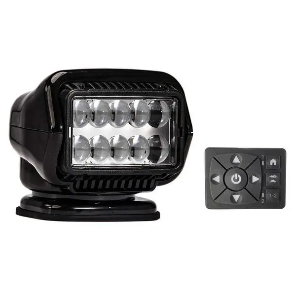 Golight Stryker St Series Permanent Mount Black 12V Led W/Hard Wired D 1