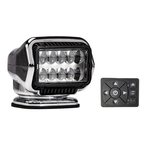 Golight Stryker St Series Permanent Mount Chrome 12V Led W/Hard Wired 1