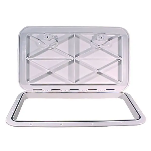Beckson 14 In. X 24 In. Flush Hatch White,  Asa Material,  Acrylonitrile Styrene Acrylate 1