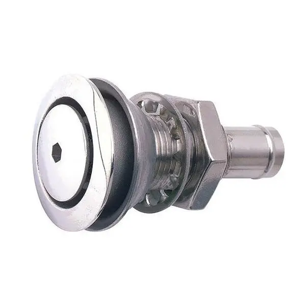 Attwood 316 Stainless Steel Alloy Flush Mount Fuel Vent - Straight Vent 1
