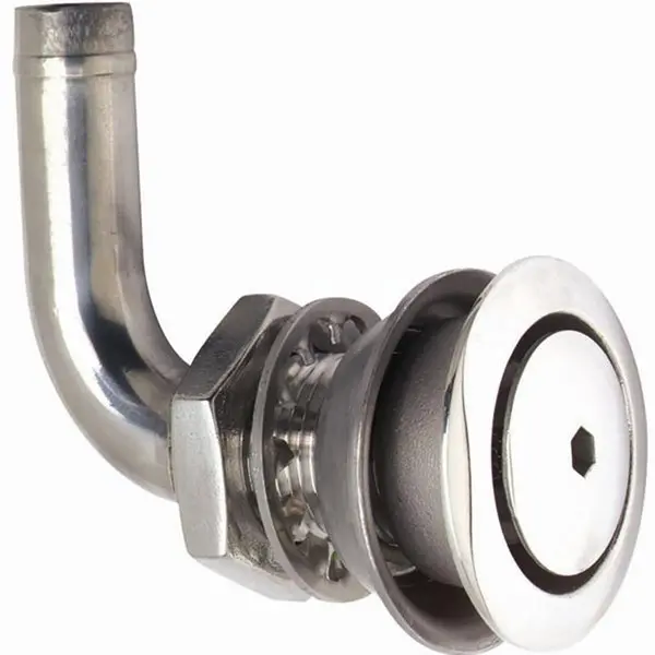 Attwood 316 Stainless Steel Alloy Flush Mount Fuel Vent - 90&Deg; Vent 1
