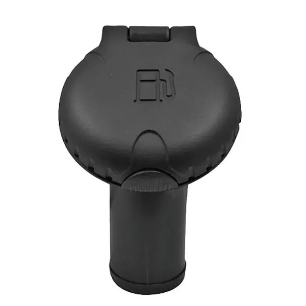 Attwood Deck Fill F/Carbon Canister System - Angled Body &Amp; Scalloped Black Plastic Cap 1