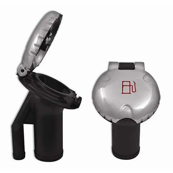 Attwood Deck Fill F/Pressure Relief Systems - Angled Body &Amp; Scalloped Stainless Steel Cap 1