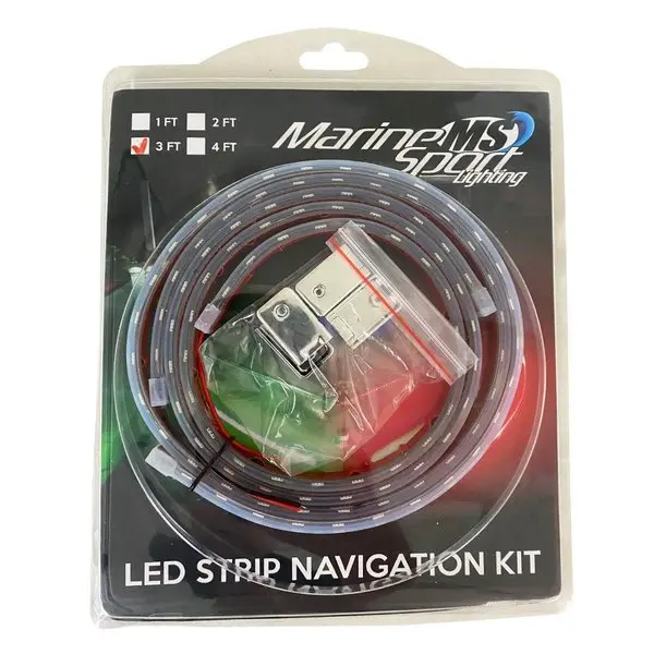 Marine Bow 36In Led Strip Starboard And Port Sidelight Nav Kit (3Ft) 1