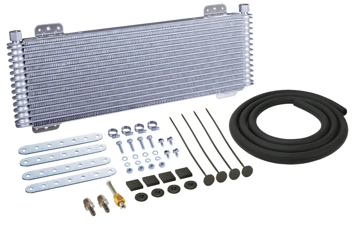 Derale 13633 13 Row Series 9500 Plate & Fin Transmission Cooler Kit 1