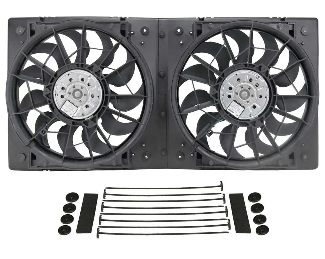 Derale 16928 Powerpack - High Output Dual 12'' Electric Rad Fan/Plastic Shroud Kit 1