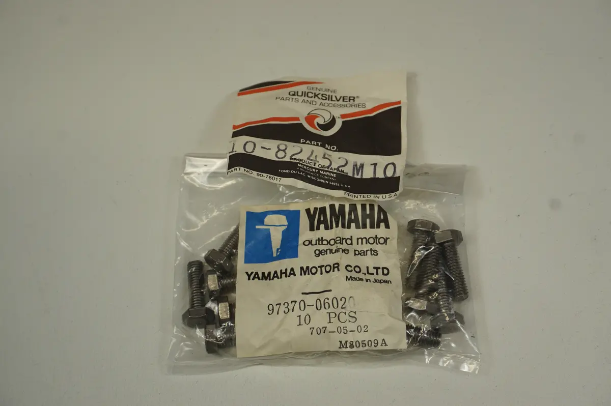 Mercury, Mercruiser, Quicksilver Oem 10-82452M10 Bolts 97370-06020 - Pack Of 10 1