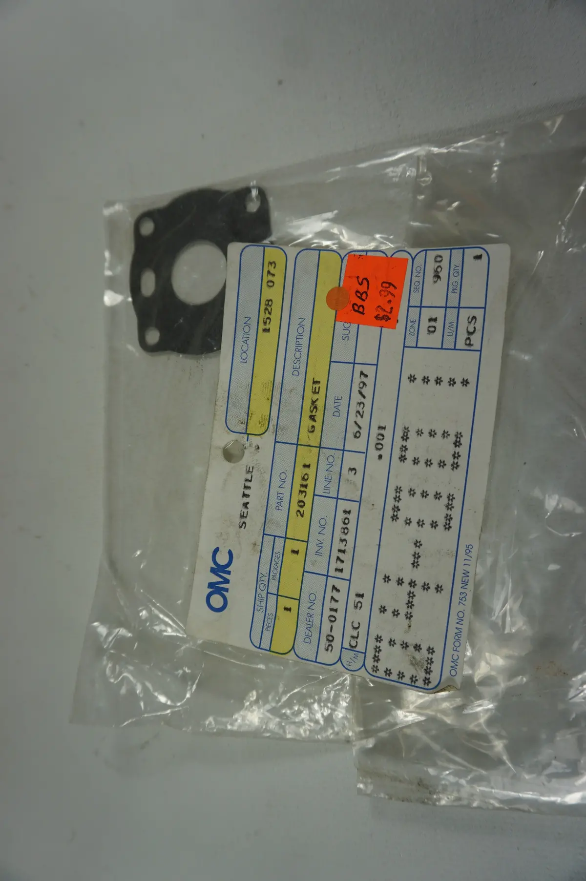 Omc 203161 Gasket 1