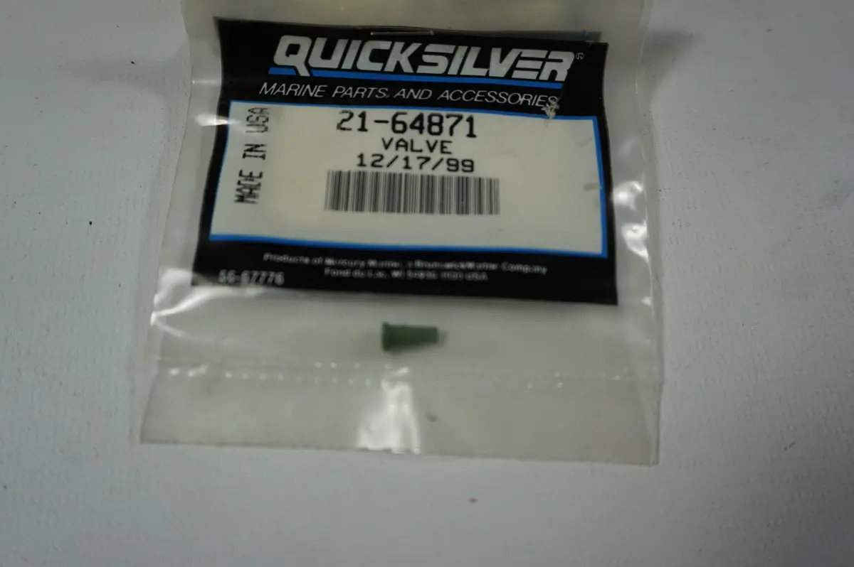 Mercury, Mercruiser, Quicksilver Oem 21-64871 Valve 1