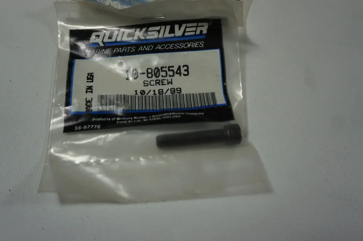 Mercury, Mercruiser, Quicksilver Oem 10-805543 Screw 1