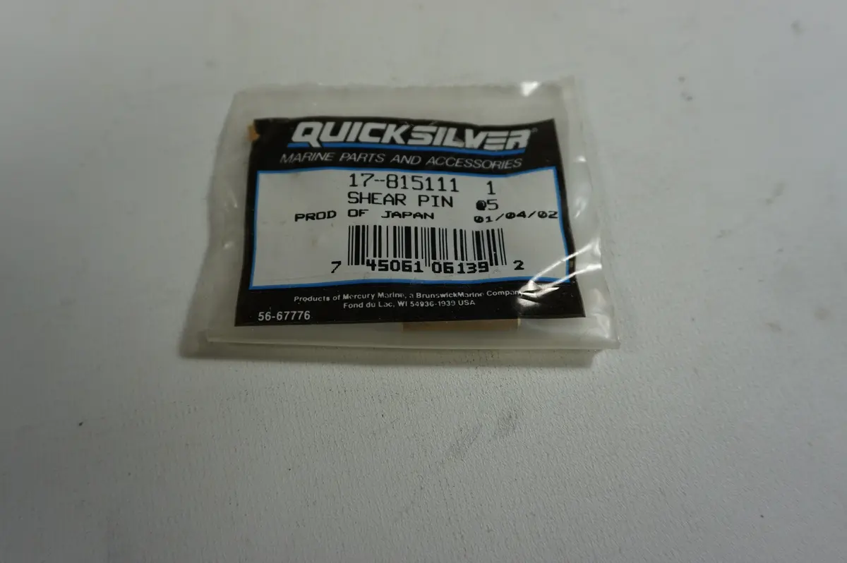 Mercury, Mercruiser, Quicksilver Oem 17-815111 1 Shear Pin 17-815111Q02 1