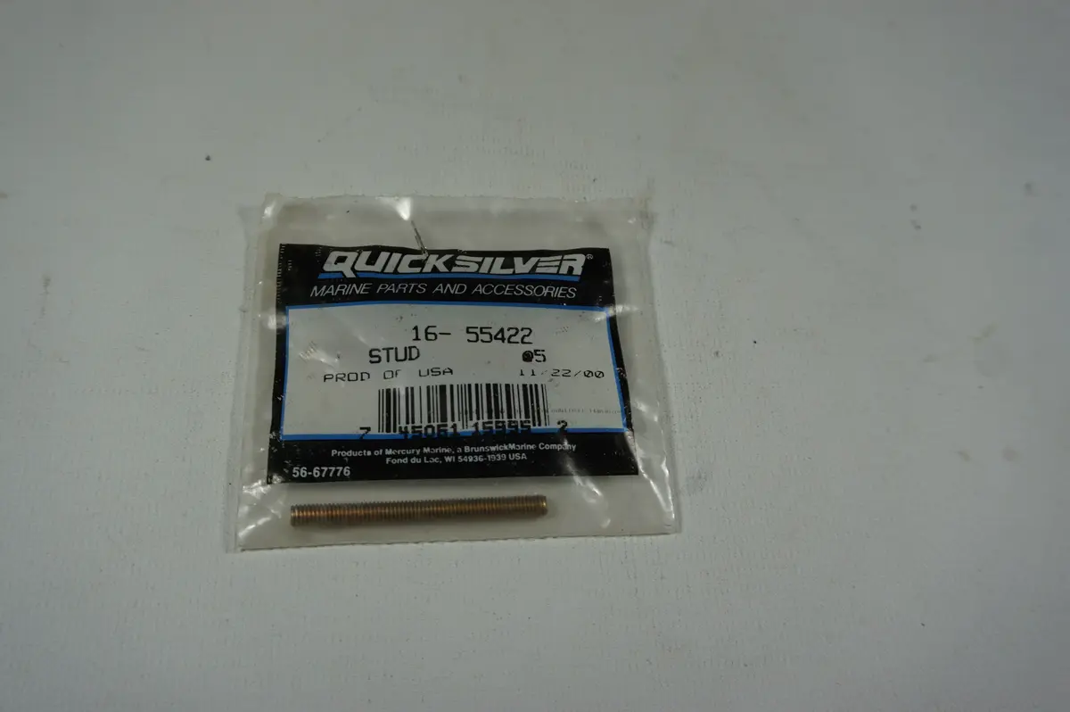 Mercury, Mercruiser, Quicksilver Oem 16-55422 Stud 1
