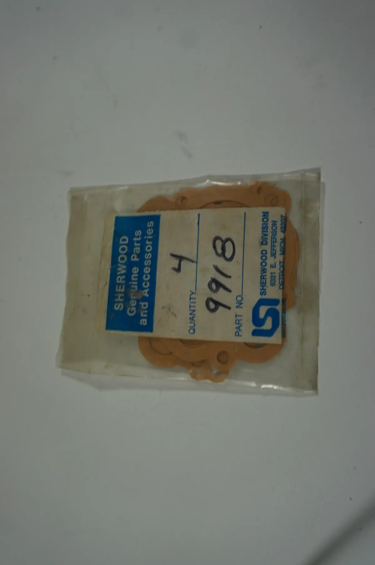 Sherwood 9918 Gasket 1