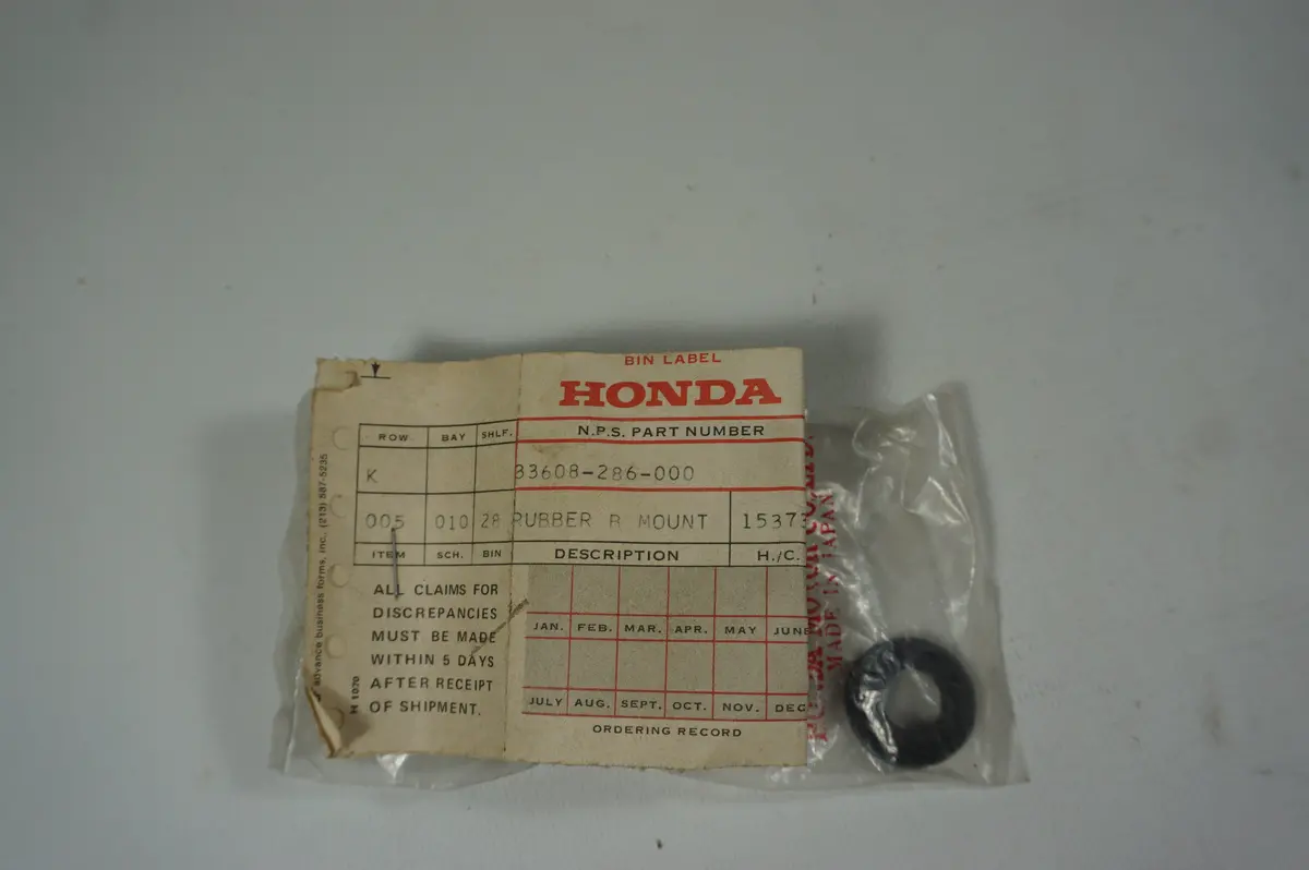 Honda 33608-286-000 Rubber R Mount 153734 1