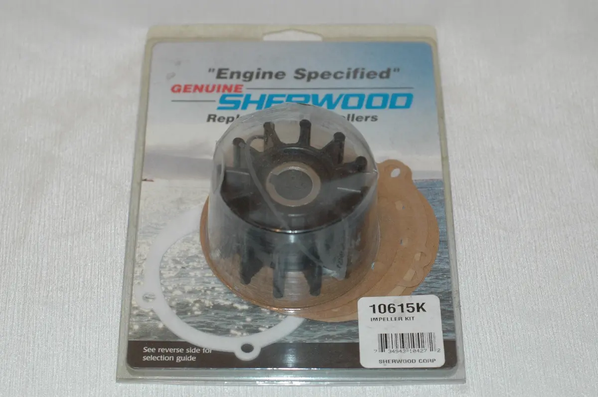 Sherwood Impeller Kit 10615K Replaces Sierra 18-3047, Jabsco 18948-001, Volvo Penta 835874 1