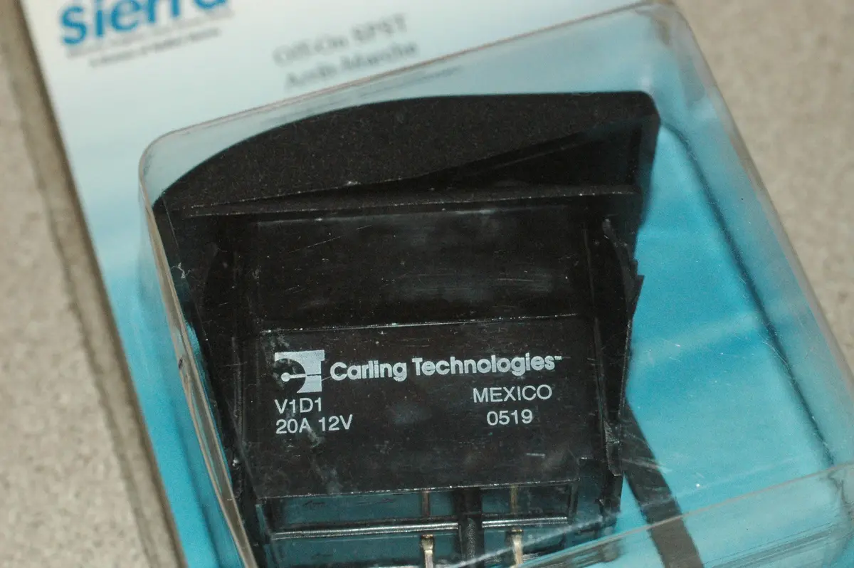 Sierra Rk 19400S (Sealed) Carling V1d1 Rocker Switch Off/On Spst 1