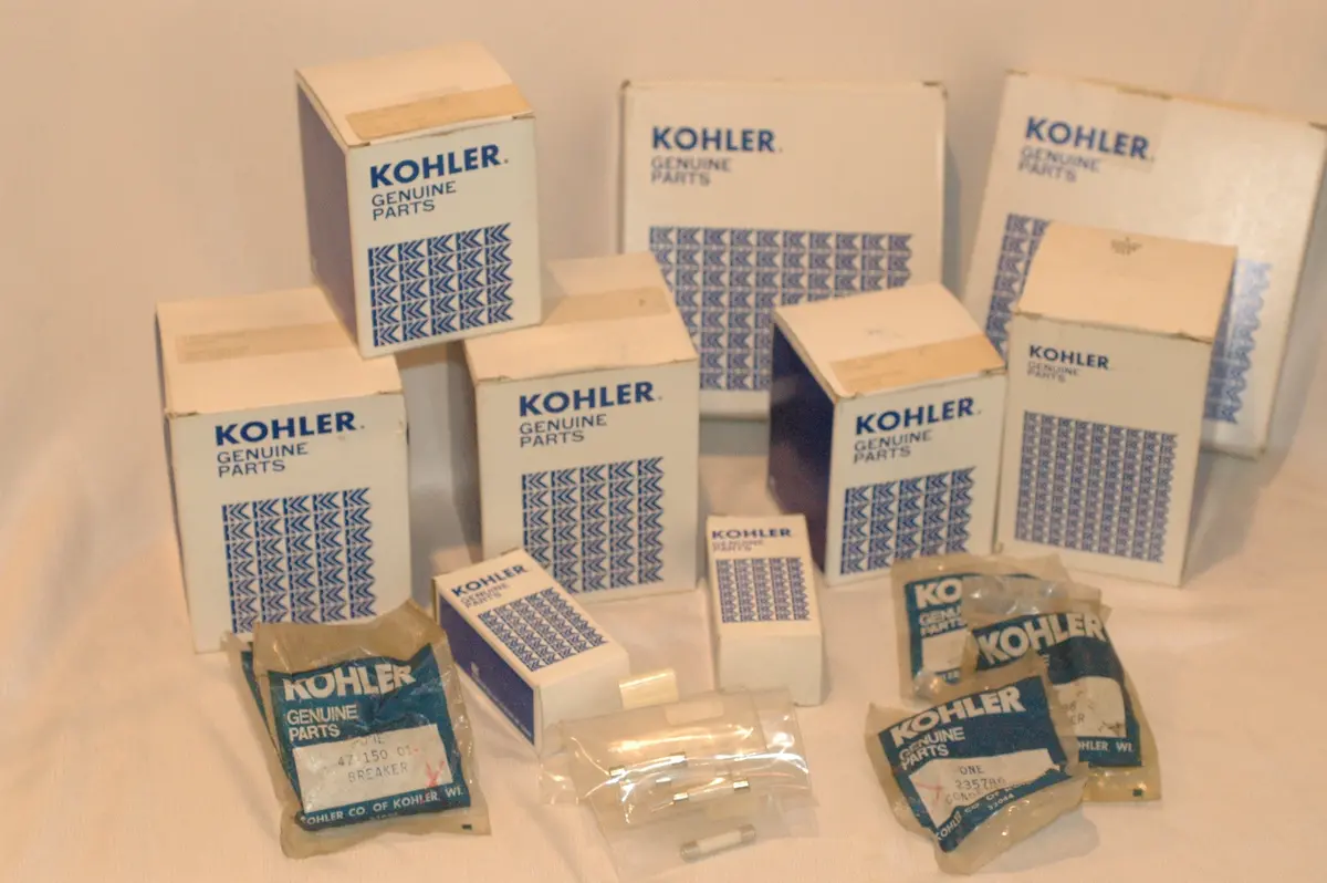 Kohler Service Parts Kit Oil, Fuel, Air Filters Point Set Condenser Spark Plug Fuse 1