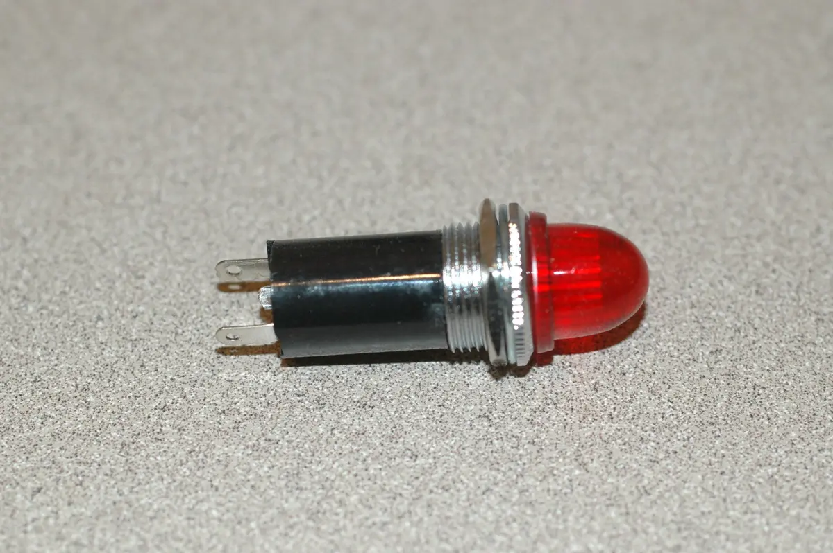 Round Dome Red Indicator Light 12V 1