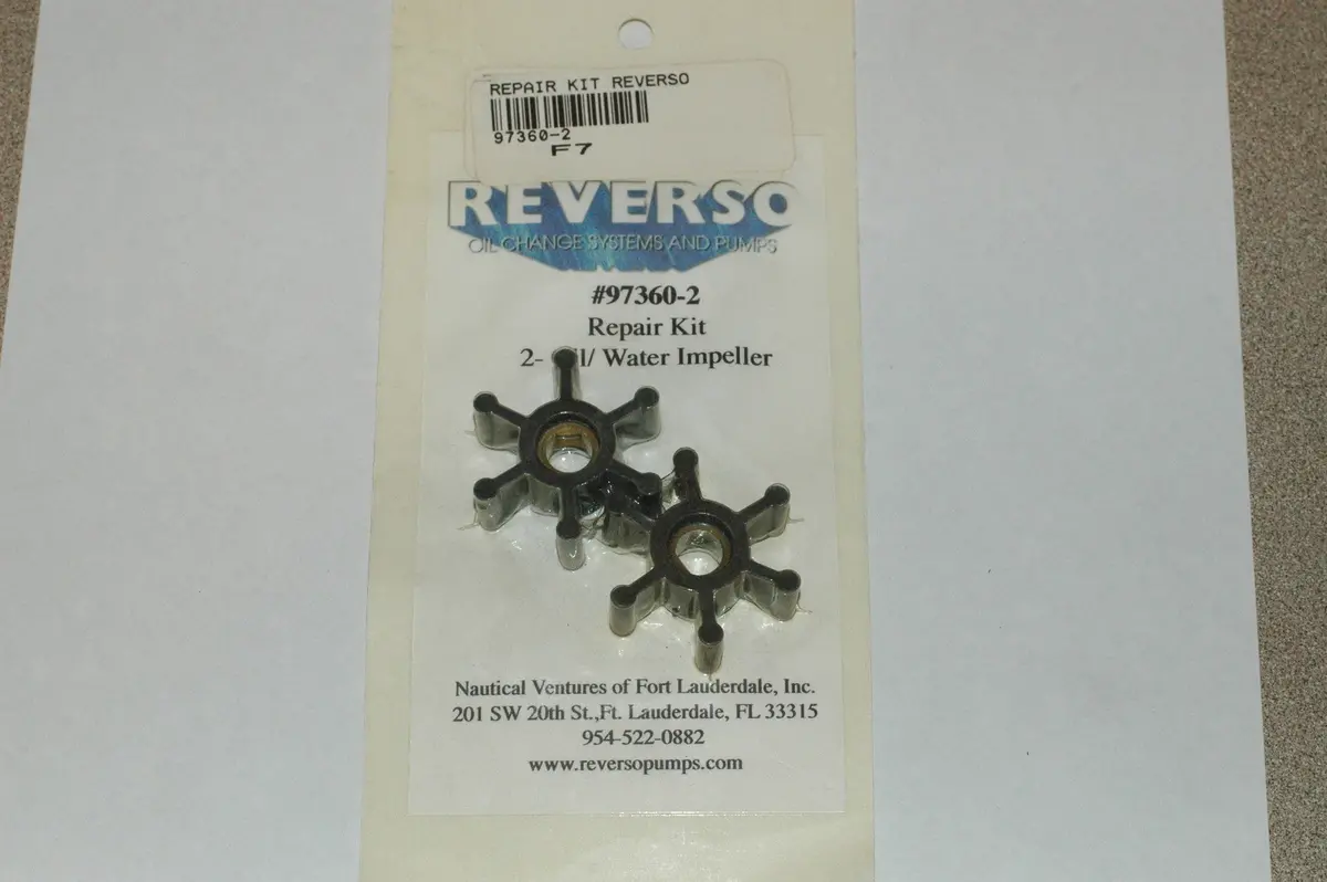 Reverso 97360-2 Repair Kit With Two Oil/Water Impellers And Gaskets 1