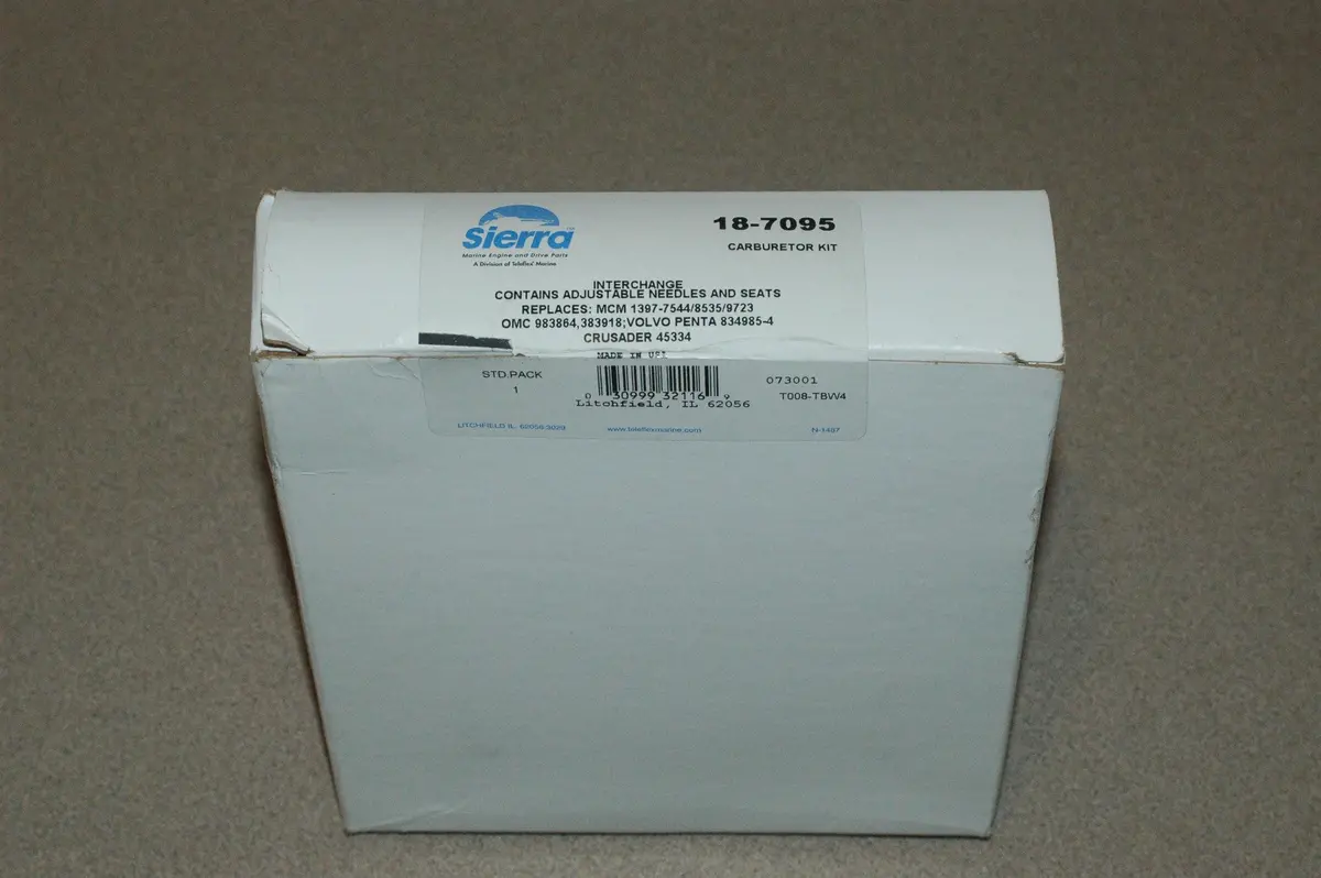 Sierra 18-7095 Carburetor Rebuild Kit See Description For Application Info 1