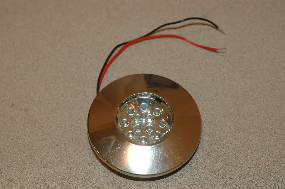 00651-Hr 3 Inch Round Halogen Flush Mount Light Chrome Finish 1