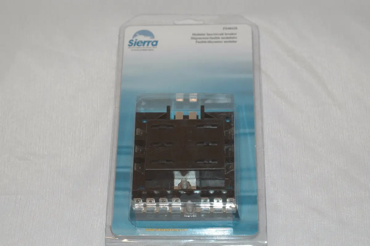 Sierra Fs 40420 Modular Fuse Circuit Breaker Panel 6 Gang With Ground Bus 1