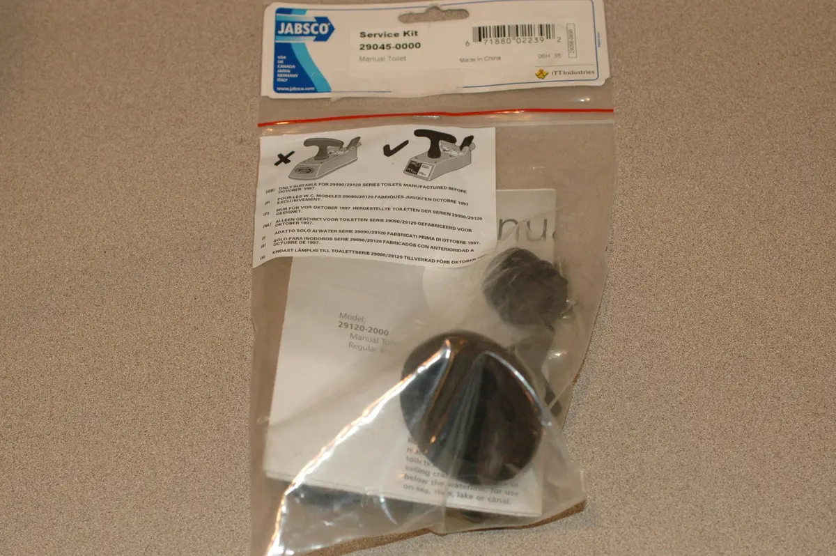 Jabsco 29045-0000 Toilet Repair Kit See Description For Application 1
