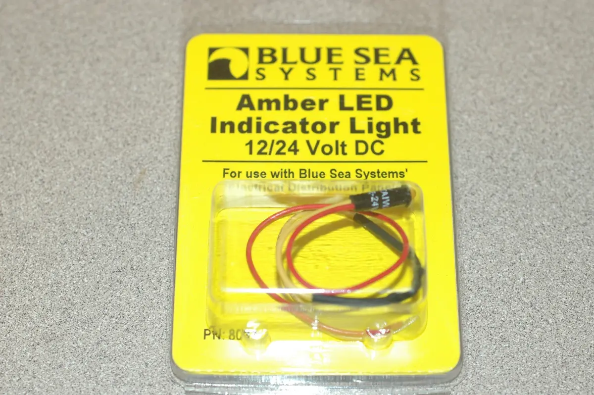 Blue Sea Systems 8033 Amber Led Indicator Light 12/24 Volt Dc 1