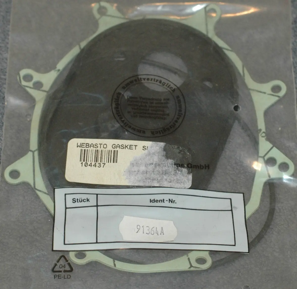 Webasto 91364A Gasket Kit 1