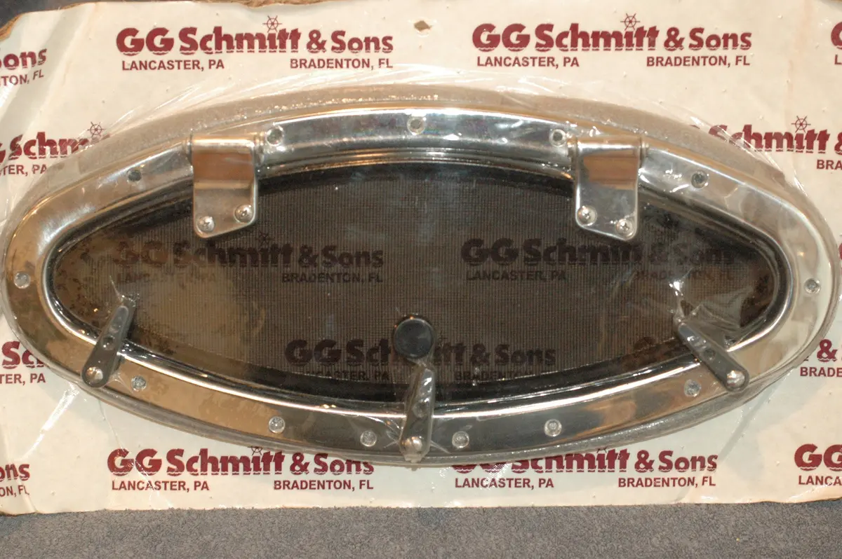 Gg Schmitt & Sons Deluxe Stainless Steel Opening Portlight Cabin Window Tracker Marine 1