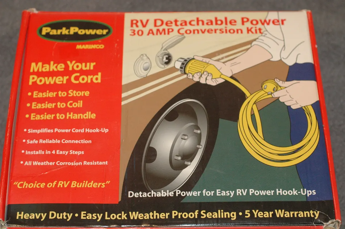 Marinco Park Power Detachable 30 Amp Rv Power Conversion 30Arv Kit 1