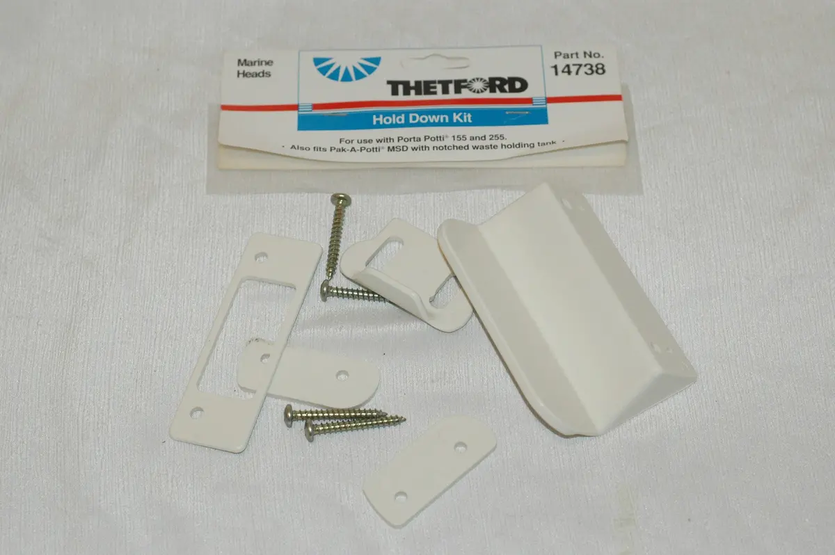 Thetford 14738 Hold Down Kit For Porta Potti 155 And 255 Also Pak-A-Potti Msd 1