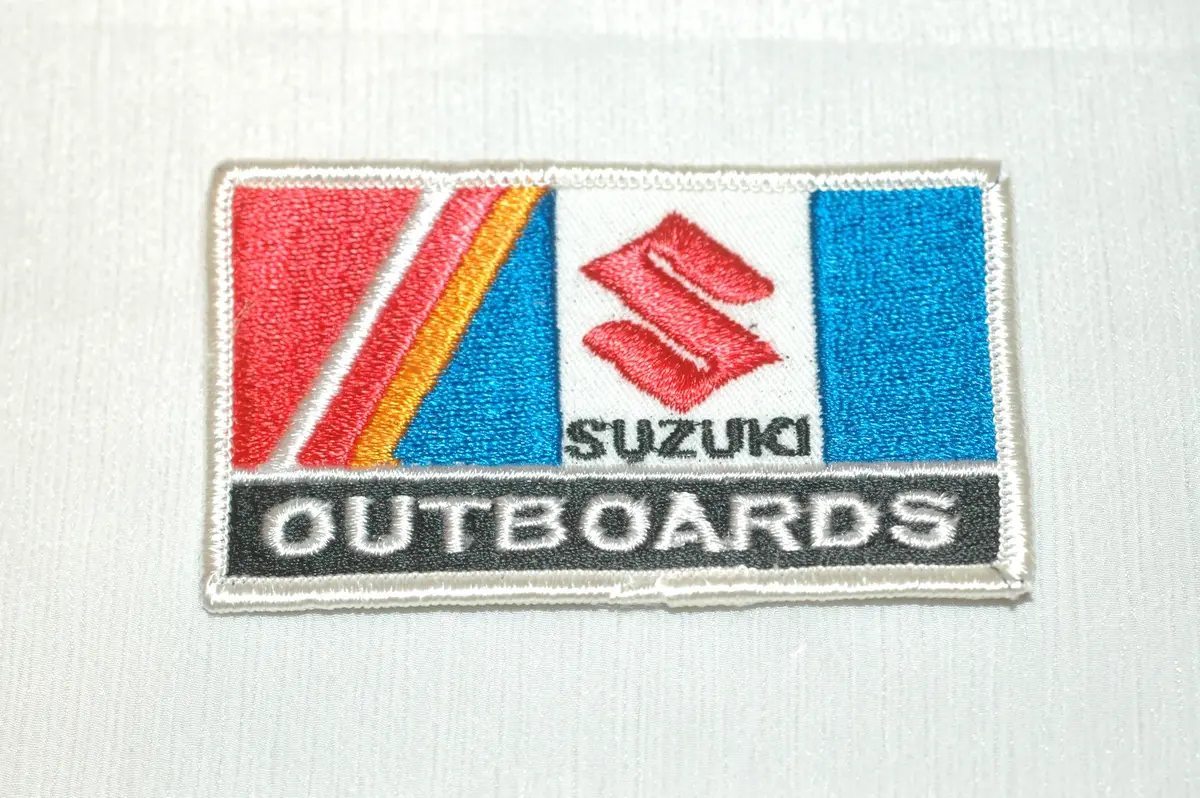Suzuki Outboards Embroidered Patch 3 1/2" X 2" 1